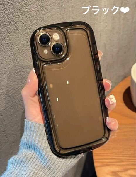 丸っこくて可愛いクリアiPhone13用スマホケース★トレカ♪アップルロゴ♪アップルマーク♪アクスタ♪トレカ♪写真♪デコ♪韓国♪