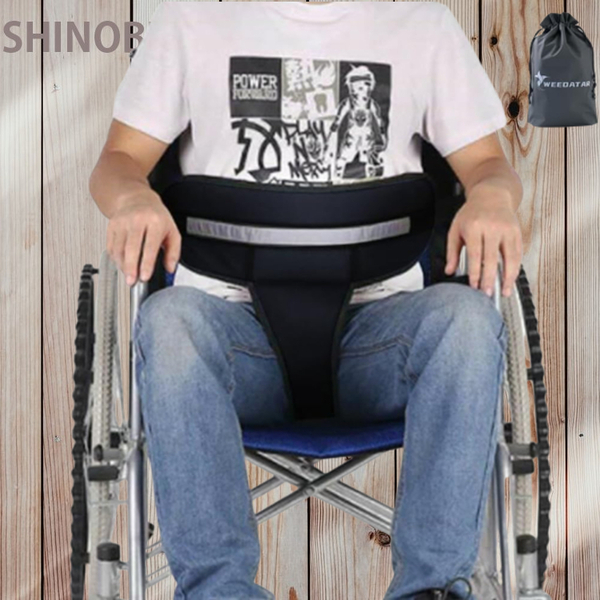 簡単脱着 車椅子シートベルト 車椅子固定ベルト 転落防止 姿勢保持 人間工学的設計 表面は綿素材 内部はウレタンスポンジ製