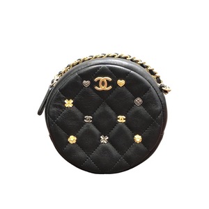 シャネル CHANEL ラッキーチャーム ラウンド チェーンショルダー A81620 ショルダーバッグ レディース 中古