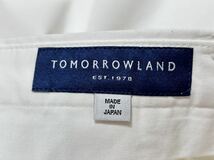 新品 定価18700円 トゥモローランド ストレッチ ホワイト パンツ　　スラックス TOMORROWLAND ビジネス タウンユース カジュアル 柳7763_画像3