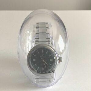 【RELAX】透明ベルト　腕時計【新品　未使用】