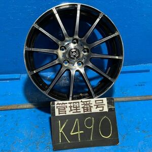 〈K490〉ホイール1本　RIZLEY 17インチ7J オフセット+53 PCD5H114.3 ハブ73mm ボルト穴13mm