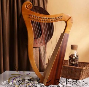 高級製品! 高級ハープ ハープ 楽器 ライアー楽器 竪琴 19トーン リャキン 木製ハープ 工