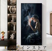 美品登場☆ 美女の飾り絵オタクの寝室玄関通路に掛け絵リビングソファ背景の壁に壁画を描きます_画像2