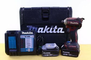 ●makita マキタ TD171D 充電式インパクトドライバ 18V 締付 ネジ締め バッテリー+充電器+ケース付き 電動工具【10849572】