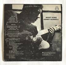 KENNY BURRELL / NIGHT SONG USオリジナル盤 LPレコード Verve V6-8751 1969年西海岸プレス溝あり 米盤★ケニー・バレル ジャズ・ギター_画像2