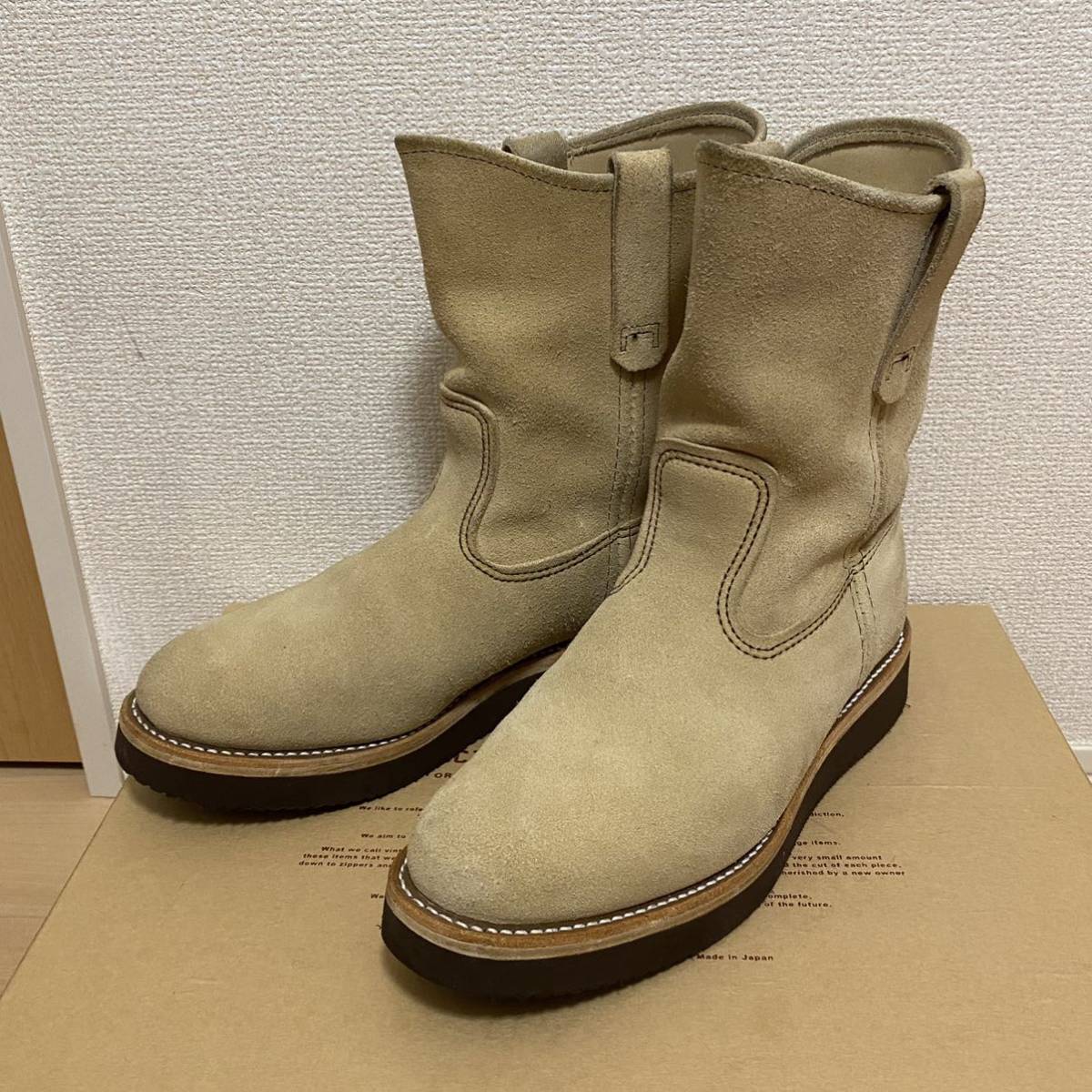 1円〜RED WING ペコスブーツ レッドウイング 8268 ソールカスタム US8