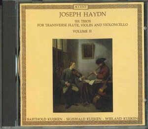 欧CD Barthold Kuijken Six Trios For Transverse Flute, Violin And Violoncello - Volume II ACC68641D ACCENT /00110