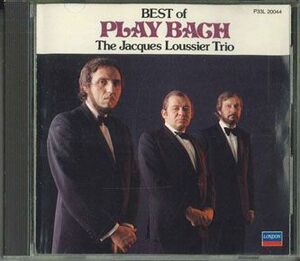 CD Jacques Loussier Trio Best Of Play Bach P33L20044 London Records /00110