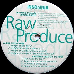 米12 Raw Produce Weight Of The World INS002S Insomnia Records (2) /00250