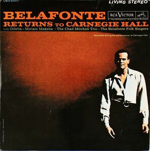 2LP Harry Belafonte, Odetta Belafonte Returns To Carnegie LSO6007 RCA VICTOR US /00660