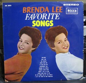 LP Brenda Lee Brenda Lee Favorite Songs SDL10122 DECCA /00260