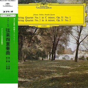 LP アマデウス弦楽四重奏団 ブラームス/弦楽四重奏曲第1番ハ短調,第2番イ短調 MG2120 DEUTSCHE GRAMMOPHON /00400