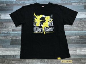〈送料280円〉United Athle ユナイテッドアスレ メンズ Fate/Grand Order 2nd Anniversary プリント 半袖Tシャツ 大きいサイズ XL 黒黄