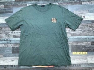 〈送料280円〉CAT AND FISH ON STYLE メンズ プリント 半袖Tシャツ 大きいサイズ XL 緑