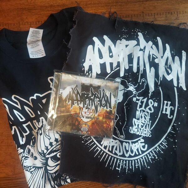 【新品・未使用】APPARITION Brooklyn NYHC TシャツSサイズ+CD+バックパッチ