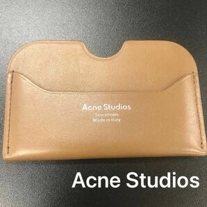 Acne Studios カードホルダー キャメルブラウン アクネステュディオス ウィメンズ イタリア製