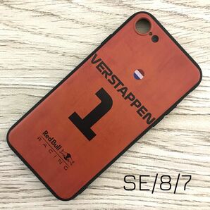 マックス・フェルスタッペン #1 ブラウン iPhone 8 / 7 / SE ケース F1 レッドブル