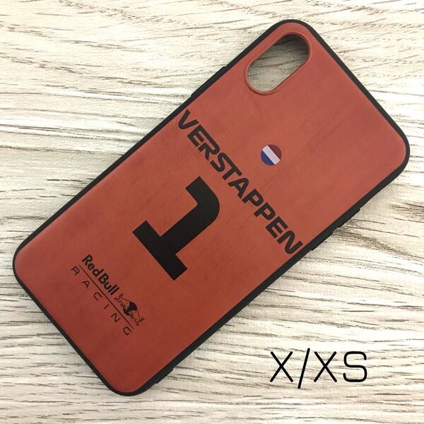 マックス・フェルスタッペン #1 ブラウン iPhone X / XS ケース F1 レッドブル