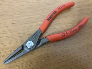 新品未使用 KNIPEX クニペックス スナップリングプライヤー 穴用 8～13mm 4811-J0 掴み物では最高峰 ドイツ製一流高級工具 プロユースOK