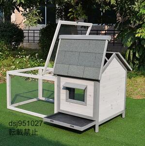  wooden chicken small shop breeding rabbit pet holiday house house a Hill bird cage cat house cleaning easy to do outdoors .. garden for ventilation 