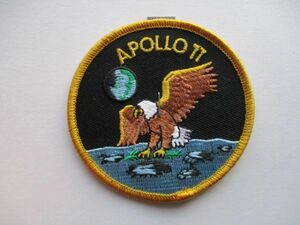【送料無料】90s アポロ計画『アポロ11号』APOLLO11 ワッペン /patchミッション徽章パッチUSAアップリケ宇宙飛行士ロケット宇宙船 U5