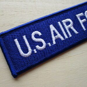 【送料無料】アメリカ空軍U.S. AIR FORCEネームテープ/刺繍USエアフォースSubdued米空軍USAFパッチpatchワッペンtabタブtag青タグ M87の画像2