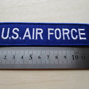 【送料無料】アメリカ空軍U.S. AIR FORCEネームテープ/刺繍USエアフォースSubdued米空軍USAFパッチpatchワッペンtabタブtag青タグ M87の画像8