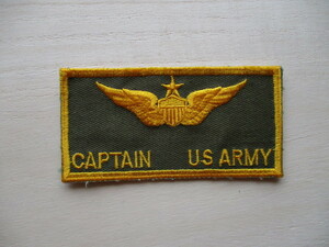 【送料無料】アメリカ陸軍US ARMY CAPTAINパッチ大尉ワッペン/パイロット章tabタブtagタグU.S.patchキャプテンEMBLEM米陸軍USA米軍 M93