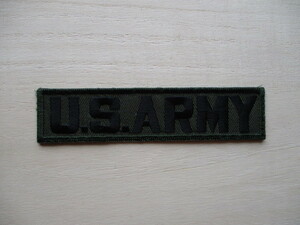 【送料無料】アメリカ陸軍U.S. ARMYネームテープ/Subdued刺繍USアーミー米陸軍USAパッチpatchワッペンtabタブtagタグ M93