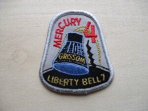 【送料無料】80s マーキュリー計画『LIBERTY BELL7』MERCURY4刺繍ワッペン/ナサNASAパッチUSAアップリケ宇宙飛行士ロケットJAXA宇宙船 U3