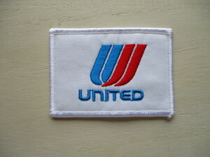 【送料無料】90s ユナイテッド航空『UNITED AIRLINES』ワッペン/PATCH旅客機 飛行機パイロット航空会社アップリケ航空パッチ H1