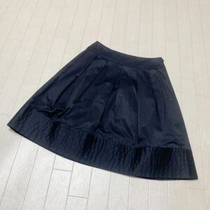 3510* MISS J mistake J bottoms miniskirt pleated skirt b rare skirt casual lady's 36 black 