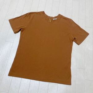 3527☆ Aquascutum アクアスキュータム トップス 半袖Tシャツ カジュアル レディース 9 ブラウン 日本製