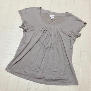 3548☆ ARMANI COLLEZIONI アルマーニ コレッツォーニ カットソー 半袖Tシャツ レディース 42 グレー