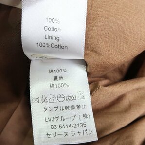 定価16万円ほど 春夏 美品 セリーヌ コットン ワンピース 34 ブラウン 半袖の画像8
