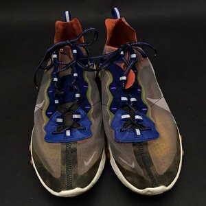 FG0607-16-11-4 NIKE ナイキ React element 87 ローカットスニーカー メンズシューズ ブルー×グレー AQ1090-200 30cm 80サイズ