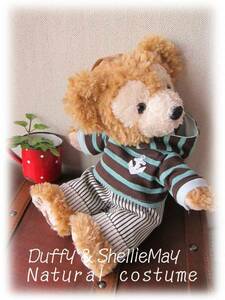 Art hand Auction Duffy*SherryMay★Pochette*Taille SS★Nachuka*Costume♪Chocolat menthe*Ensemble sweat à capuche bordé★Fait main♪Gelatoni, personnage, Disney, Duffy