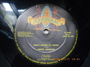 Rare 12 -inch MARIA JOHNSON MANY RIVER TO CROSSjimi- Cliff .. cover Raver z lock UK ARWAK is -da-ze squid m