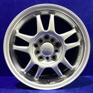 希少サイズ＊ザインレーシング(SEIN RACING)＊15インチホイール＊15x6.5JJ/オフセット+50/PCD100(114.3)-5H＊単品1本【01】