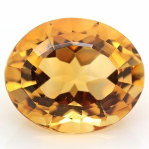 ブラジル産 天然シトリン 5.64ct 黄水晶 オーバルカット ルース 《ov_230size》