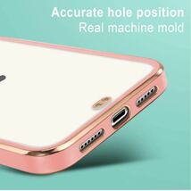 iPhone11 ケース クリア カバー スマホケース 透明 可愛い かわいい 韓国 耐衝撃 薄型 TPUバンパー アイフォン11(桜 ピンク)_画像5