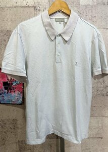 マーガレットハウエル カノコ 半袖 ポロシャツ M メンズ グレー ワンポイント刺繍 MARGARET HOWELL