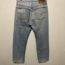 1円スタート Levi’s 501xx デニムパンツ バレンシア製 裏刻印555 ビンテージ vintage ペイント リーバイス W32 L35_画像3