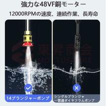 1円 高圧洗浄機 コードレス 充電式 24V マキタバッテリー 併用 3.6MPa 高圧洗浄 バケツ タンク コンパクト ハンディ 【翌日発送】_画像5