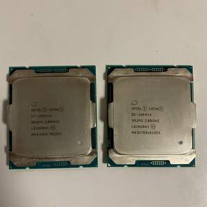 送料無料 intel XEON E5-1603V4 2枚セット Intel CPU 2.8GHz 4コア 4スレッド ソケット FCLGA2011-3 サーバー用 【中古品】