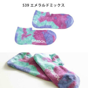 rasoxla socks L character type socks CA091SN24 Thai large * low emerald Mix L size (26-28cm) new goods 