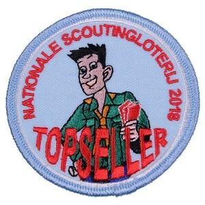 ZH51 NATIONALE SCOUTINGLOTERIJ 2018 TOPSELLER 丸形 ワッペン パッチ ロゴ エンブレム アメリカ 米国 USA 輸入雑貨