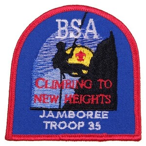 ZG09 JAMBOREE TROOP 35 ボーイスカウト BSA ワッペン パッチ ロゴ エンブレム アメリカ 米国 USA 輸入雑貨