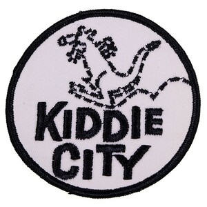 DF06 KIDDIE CITY 丸形 ワッペン パッチ ロゴ エンブレム アメリカ 米国 USA 輸入雑貨 キャラクター 刺繍